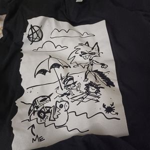 NWOT Helluva Boss Sketchy Beach Plans Shirt